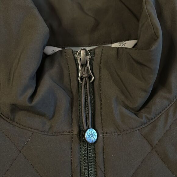 LIKE NEW ATHLETA UPSIDE JACKET OLIVE GREEN/BROWN LIGHTWEIGHT ATHLEISURE SIZE XS - Picture 4 of 6